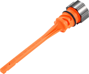 FIGURATI DESIGNS Magnetic Oil Dipstick - Curved - Black - M8 Softail FD01-STM8-SM-BLK