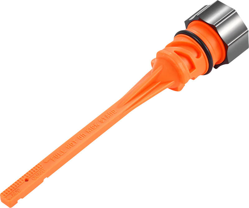 FIGURATI DESIGNS Magnetic Oil Dipstick - Curved - Black - M8 Softail FD01-STM8-SM-BLK