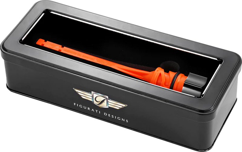 FIGURATI DESIGNS Magnetic Oil Dipstick - Curved - Black - M8 Softail FD01-STM8-SM-BLK