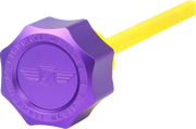 FIGURATI DESIGNS Performance Magnetic Oil Dipstick - Curved - Purple - M8 Touring/Trike FDP01-M8SM-P