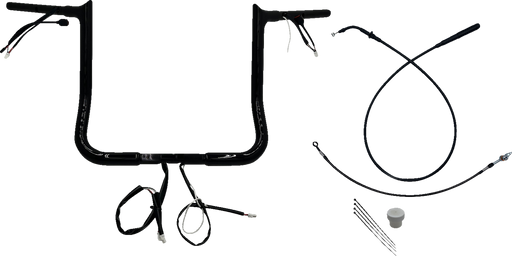 FAT BAGGERS INC. 1-1/4" EZ Install Pointed Top Handlebar - 14" - Black 949014-B