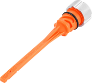 FIGURATI DESIGNS Magnetic Oil Dipstick - Knurled - Silver - M8 Softail FD01-STM8-KN-SS