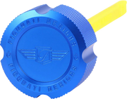 FIGURATI DESIGNS Performance Magnetic Oil Dipstick - Knurled - Blue - M8 Touring/Trike FDP01-M8KN-B