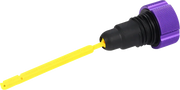 FIGURATI DESIGNS Performance Magnetic Oil Dipstick - Knurled - Purple - '07-'16 Touring/Trike FDP01-TCKN-P