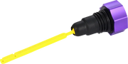 FIGURATI DESIGNS Performance Magnetic Oil Dipstick - Curved - Purple - '07-'16 Touring/Trike FDP01-TCSM-P