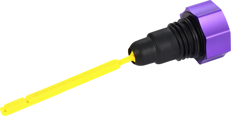 FIGURATI DESIGNS Performance Magnetic Oil Dipstick - Curved - Purple - '07-'16 Touring/Trike FDP01-TCSM-P