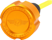 FIGURATI DESIGNS Performance Magnetic Oil Dipstick - Knurled - Gold - '07-'16 Touring/Trike FDP01-TCKN-G