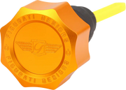 FIGURATI DESIGNS Performance Magnetic Oil Dipstick - Curved - Gold - '07-'16 Touring/Trike FDP01-TCSM-G