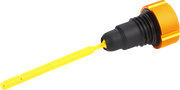 FIGURATI DESIGNS Performance Magnetic Oil Dipstick - Knurled - Gold - '07-'16 Touring/Trike FDP01-TCKN-G