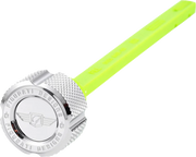 FIGURATI DESIGNS Magnetic Oil Dipstick - Knurled - Silver - Indian FD01-MAGDSTS-KN-SS