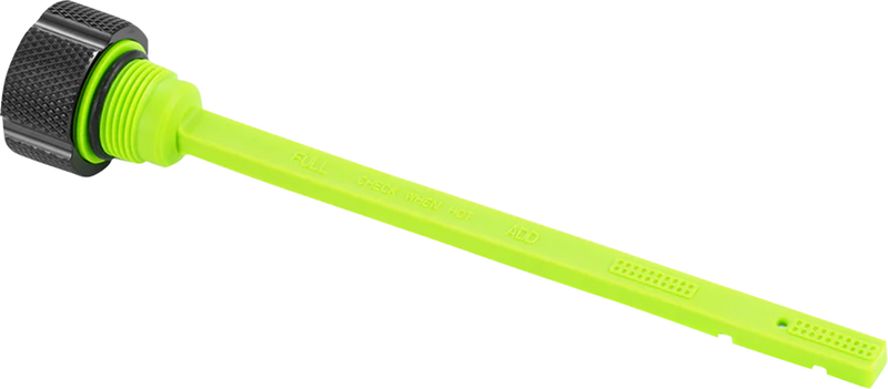 FIGURATI DESIGNS Performance Magnetic Oil Dipstick - Knurled - Black - Indian FD01-MAGDSTS-KN-BLK