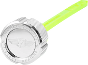 FIGURATI DESIGNS Magnetic Oil Dipstick - Knurled - Silver - Indian FD01-MAGDSPP-KN-SS