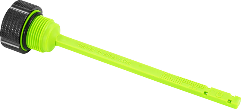 FIGURATI DESIGNS Magnetic Oil Dipstick - Knurled - Black - Indian FD01-MAGDSPP-KN-BLK