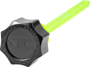 FIGURATI DESIGNS Magnetic Oil Dipstick - Curved - Black - Indian FD01-MAGDSPP-SM-BLK