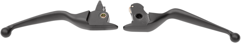 DRAG SPECIALTIES Wide Blade Brake / Clutch Lever Set - Matte Black