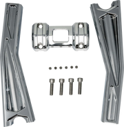 KODLIN USA Ascent Pro Risers - Pullback - 10" - Chrome KUS55134