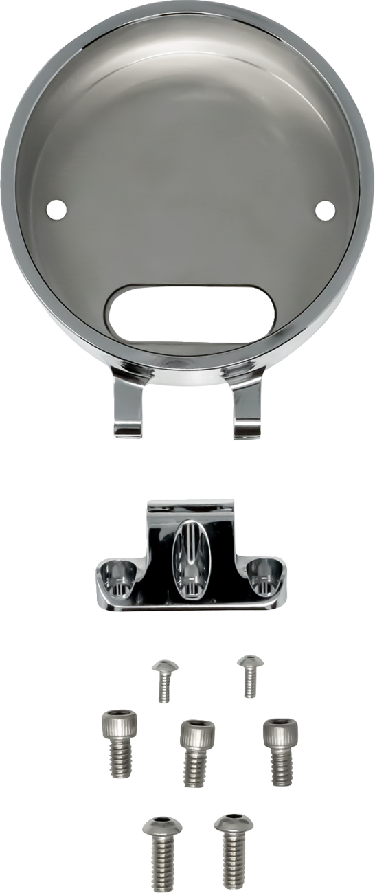 KODLIN USA Round Gauge Bezel - For Ascent Pro Riser - Chrome KUS55140