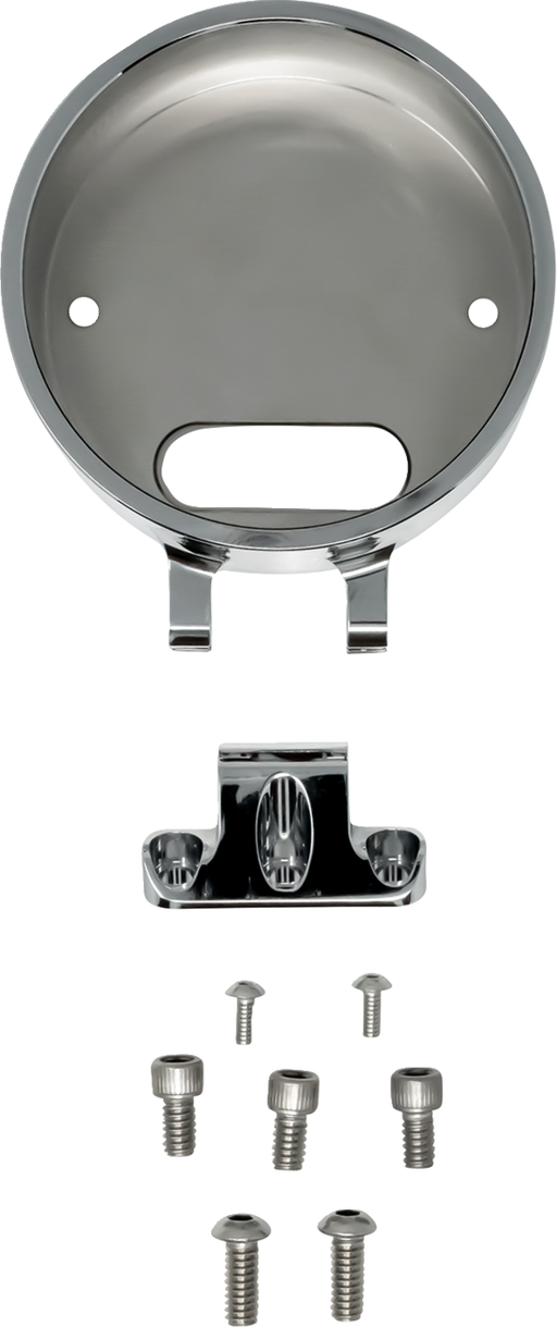 KODLIN USA Round Gauge Bezel - For Ascent Pro Riser - Chrome KUS55140