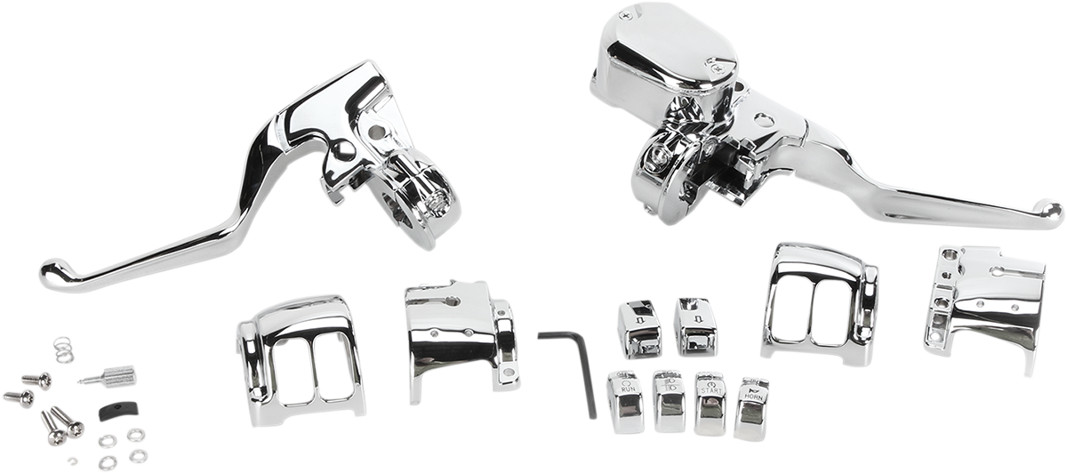 DRAG SPECIALTIES Replacement Handlebar Controls Assembly - Non-ABS - Chrome