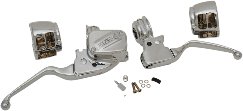 DRAG SPECIALTIES Replacement Handlebar Controls Assembly with Switch Housings - Chrome - '15+ Softail