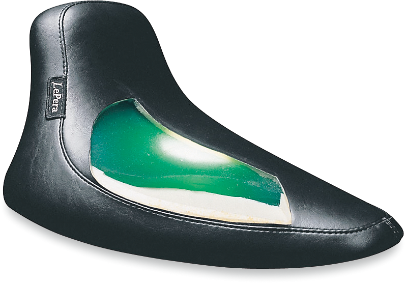 LE PERA Bare Bones Solo Seat - Smooth - Black - Softail '84-'99