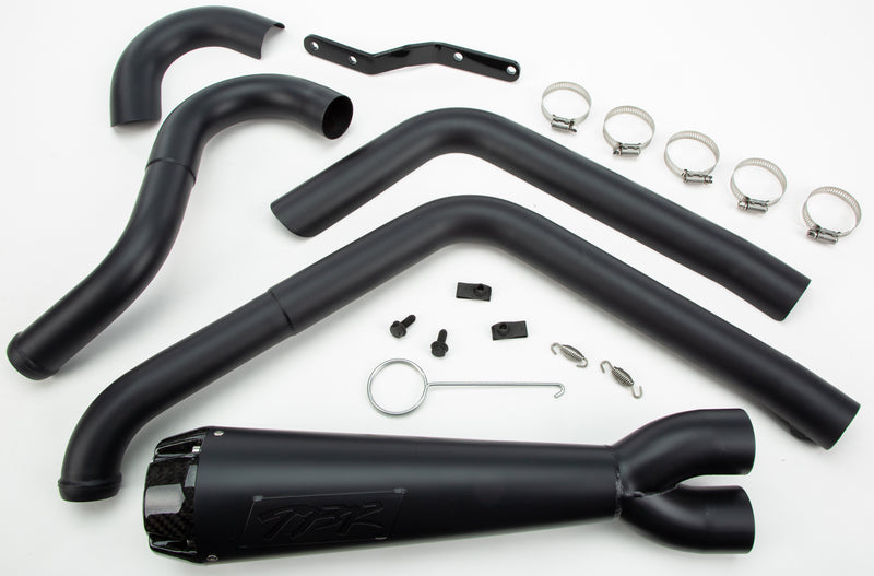 TBR Comp S 2in1 Exhaust Black W/Cf End Cap - '99-'05 DYNA