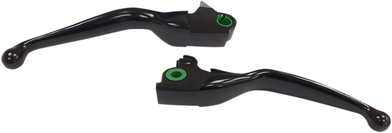 DRAG SPECIALTIES Replacement Wide Blade Brake/Clutch Lever Set - Matte Black - Hydraulic