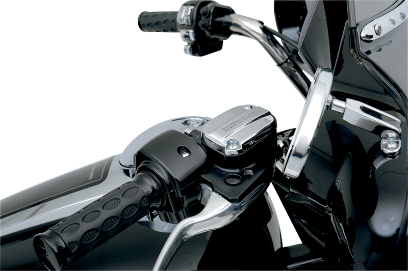 DRAG SPECIALTIES Front Brake Master Cylinder Cover Kit - Chrome - FL '08-'23