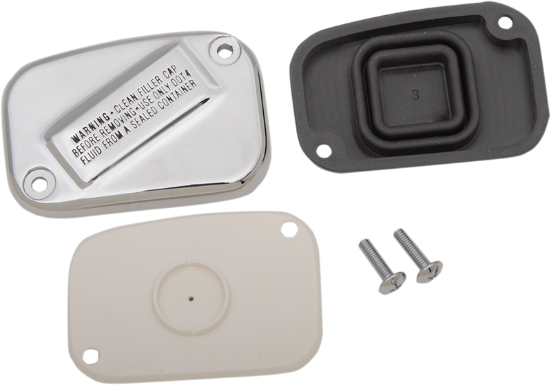 DRAG SPECIALTIES OE Style Front Brake Master Cylinder Cover Kit - Chrome