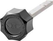 FIGURATI DESIGNS Transmission Oil Dipstick - Magnetic - Black - Twin Cam FD01-MAGTD-SM-BLK