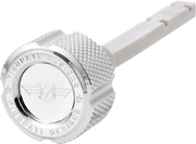 FIGURATI DESIGNS Transmission Oil Dipstick - Magnetic - Silver - Twin Cam FD01-MAGTD-KN-SS