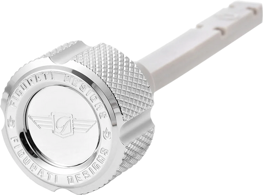 FIGURATI DESIGNS Transmission Oil Dipstick - Magnetic - Silver - Twin Cam FD01-MAGTD-KN-SS