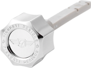 FIGURATI DESIGNS Transmission Oil Dipstick - Magnetic - Silver - Twin Cam FD01-MAGTD-SM-SS