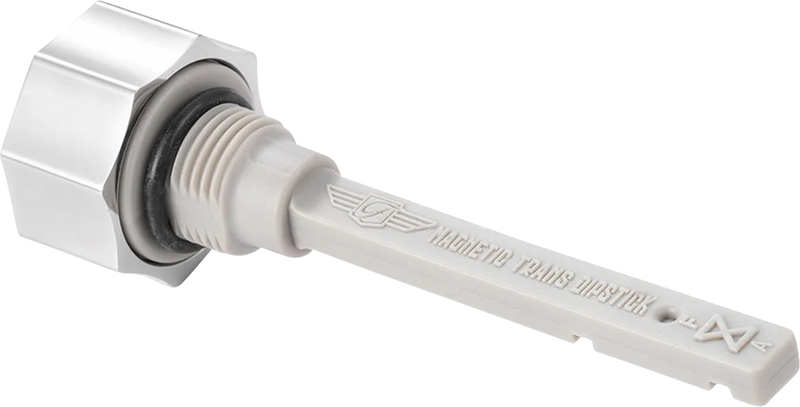 FIGURATI DESIGNS Transmission Oil Dipstick - Magnetic - Silver - Twin Cam FD01-MAGTD-SM-SS