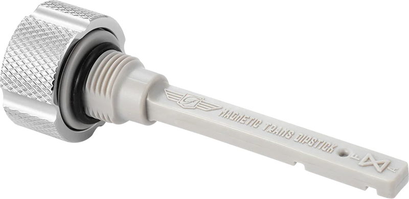 FIGURATI DESIGNS Transmission Oil Dipstick - Magnetic - Silver - Twin Cam FD01-MAGTD-KN-SS