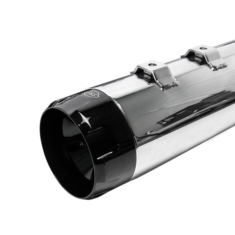 S&S CYCLE 4-1/2" MK45 Performance Mufflers - Chrome with Black Thruster - Touring '95-'16