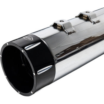 S&S CYCLE 4-1/2" MK45 Performance Mufflers - Chrome with Black Tracer - Touring '95-'16