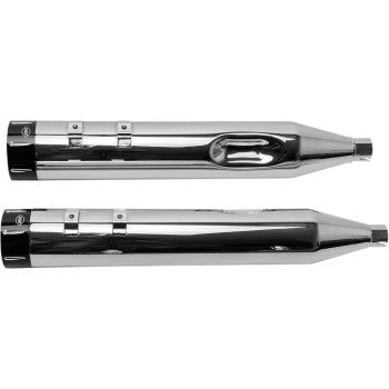 S&S CYCLE 4-1/2" MK45 Performance Mufflers - Chrome with Black Tracer - Touring '95-'16