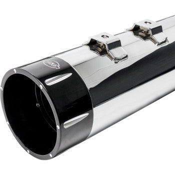 S&S CYCLE 4-1/2" MK45 Performance Mufflers - Chrome - Black Tracer - Touring '17-'25