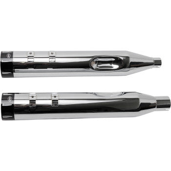 S&S CYCLE 4-1/2" MK45 Performance Mufflers - Chrome - Black Tracer - Touring '17-'25