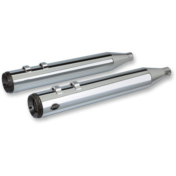 S&S CYCLE Grand National Slip-On Mufflers - 4" - Chrome - Touring '17-'25