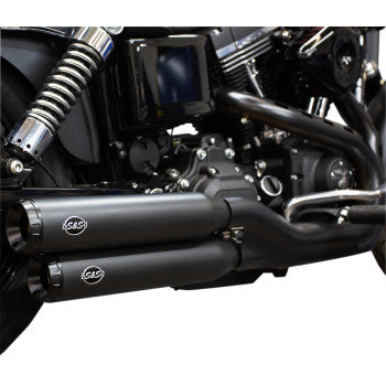 S&S CYCLE Grand National Slip-On Mufflers - Ceramic Black - FXD '08-'17