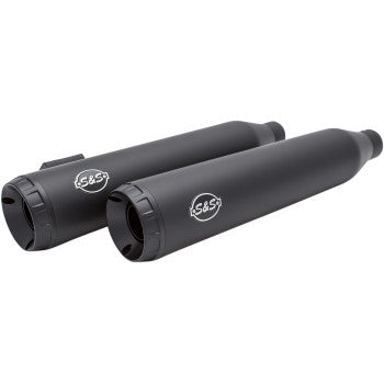 S&S CYCLE Grand National Slip-On Mufflers - Ceramic Black - FXD '08-'17