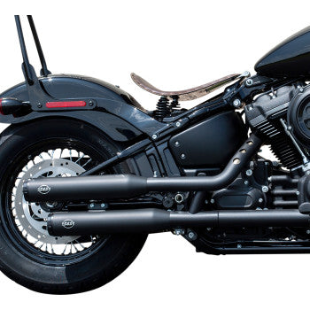 S&S CYCLE Grand National Race Slip-On Mufflers - Black - Softail '18-'23