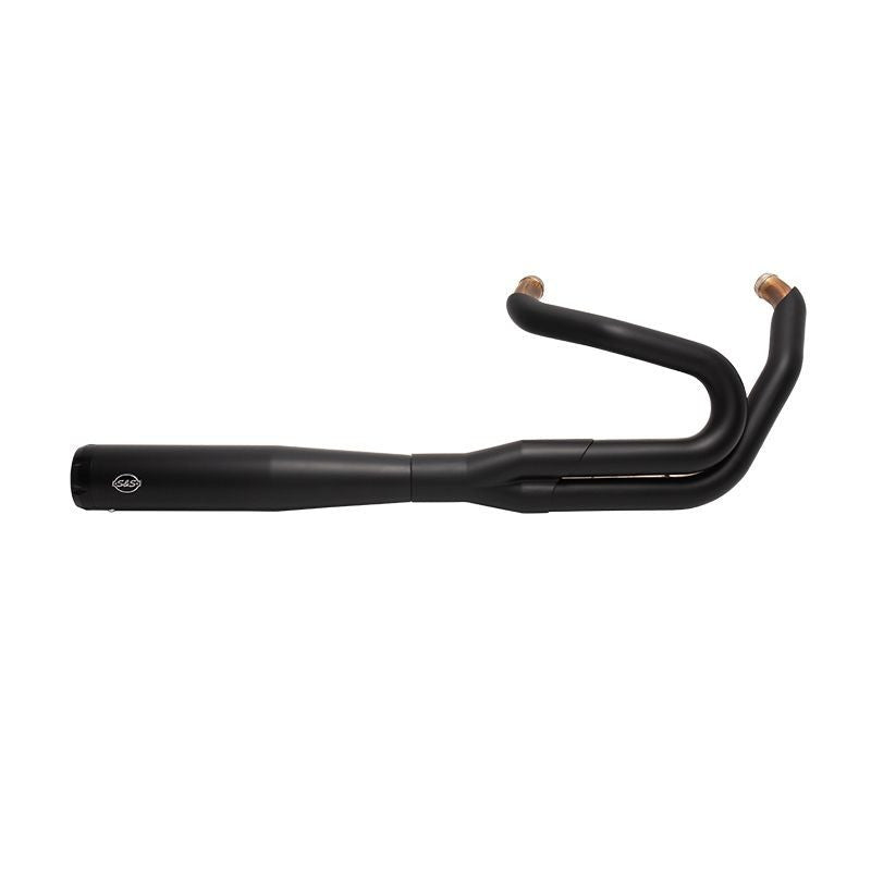S&S CYCLE SuperStreet 2:1 50 State Exhaust System - Black with Black Tip - Softail '18-'22