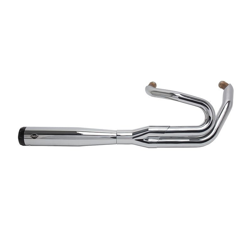 S&S CYCLE SuperStreet 2:1 50 State Exhaust System - Chrome with Black Tip - Softail '18-'22