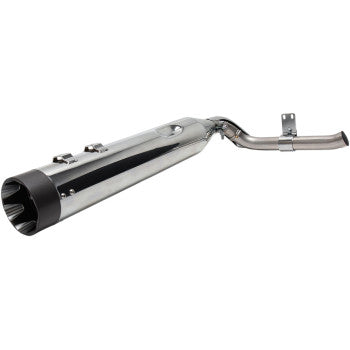 S&S CYCLE Shadow Muffler Kit - Chrome with Black Tip - Sidewinder  - Touring '09-'22