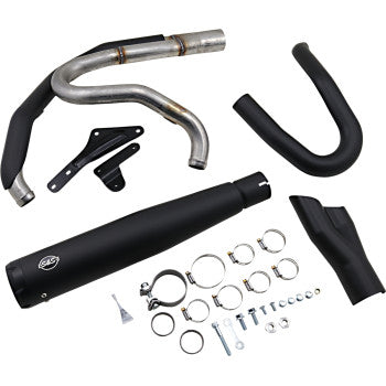 S&S CYCLE SuperStreet 2:1 Exhaust System - Black - M8 Softail '18-'20