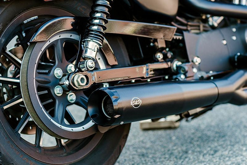 S&S CYCLE SuperStreet 2:1 50 State Exhaust System - Black - Sportster '14-'21