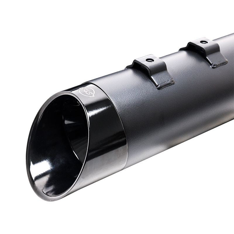 S&S CYCLE 4-1/2" MK45 Cutlass Performance Mufflers - Black with Black Tips - Touring '17-'25